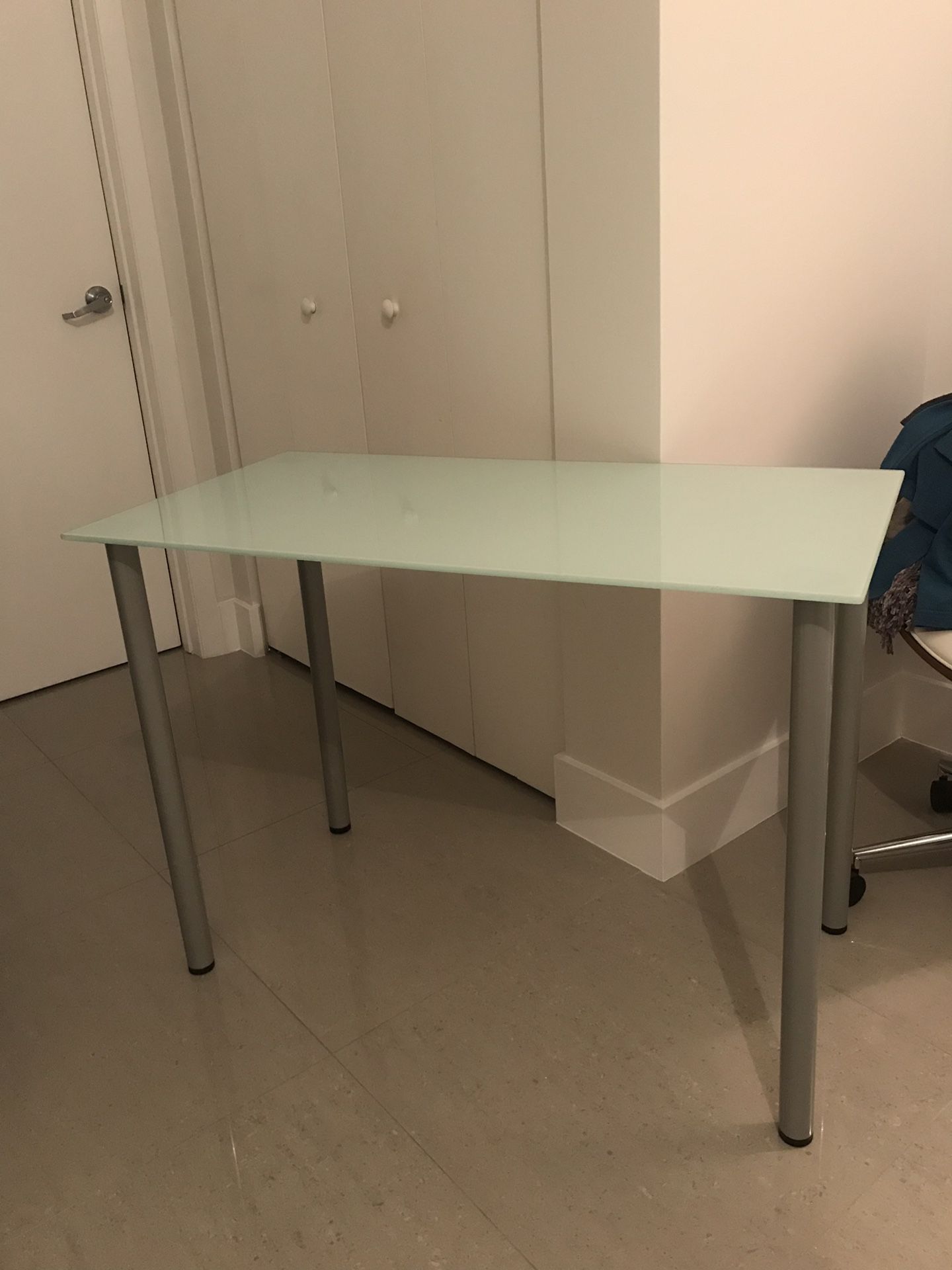 IKEA modern glass table/desk