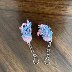 Crochet Jelly Fish Keychains 
