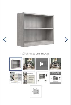 Platinum Gray Bookcase