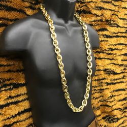 Stainless Steel Chain 18 K Gold Plated