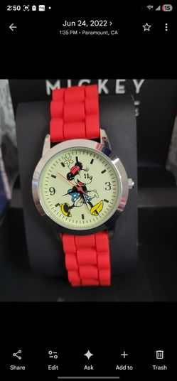 Minnie Mouse Red band watch