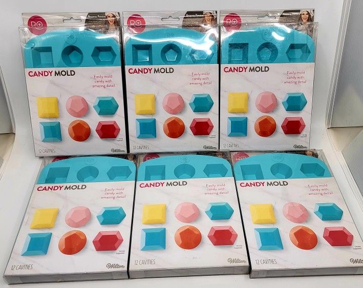 Wilton Silicone Gem Shapes Candy Mold, 12-Cavity Rossana Ponsino