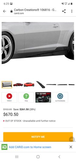 Side Pannels And Diffuser Carbon Fiber