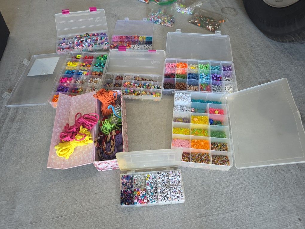 Beads Every Size Every Color For Necklaces/bracelet/ankles.