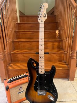 Squier Stratocaster w/ Orange Crush 12 Amp
