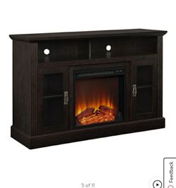 New in box tv stand ELECTRIC fireplace hold up to 50inch tvs