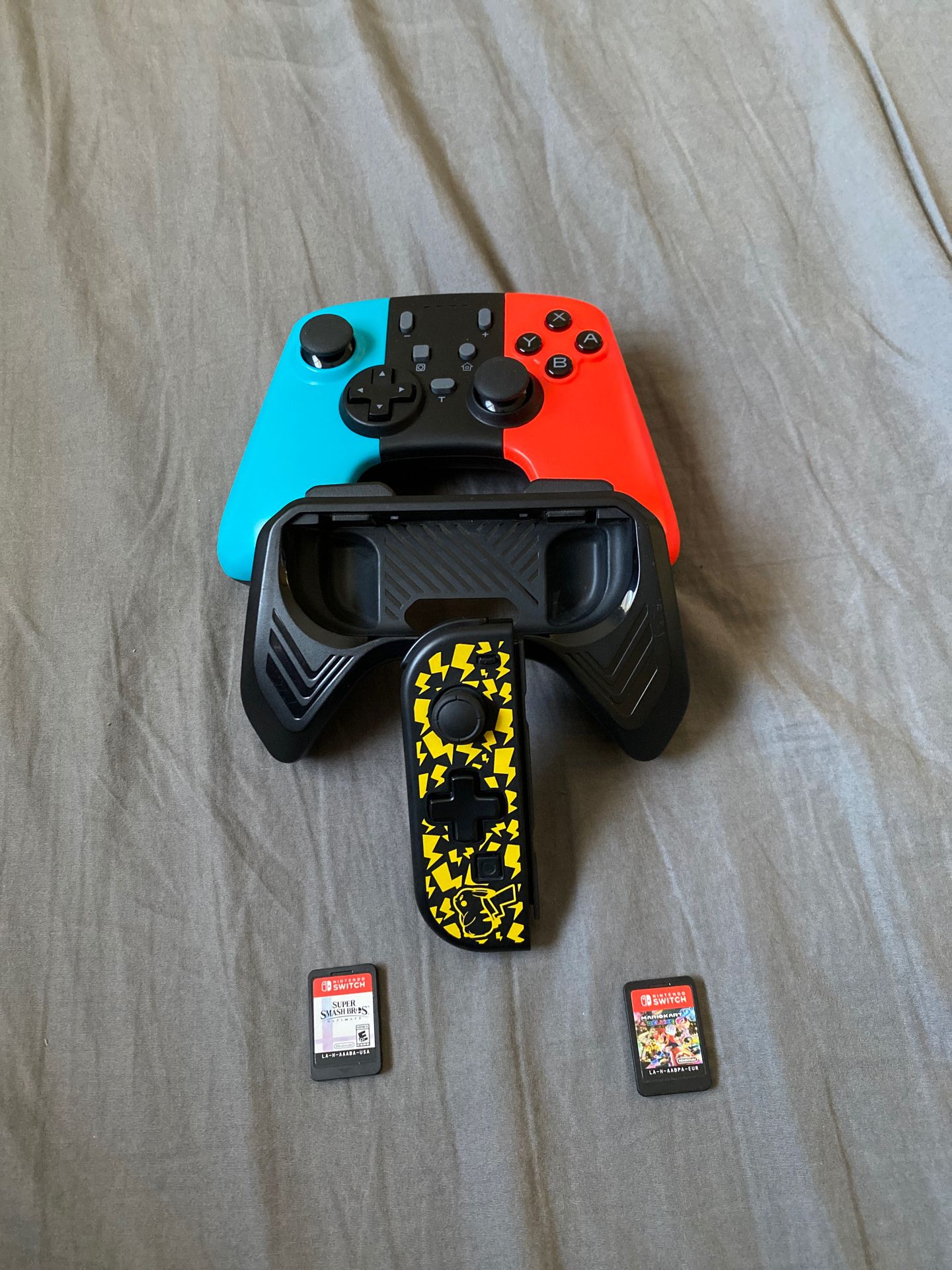 Super smash bros, Mario kart 8 and nintendo switch accessories