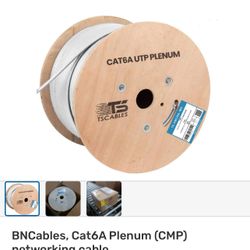 23AWG-4 UTP Plenum PURE COPPER - CATEGORY 6A, CMP, SINGLE, REEL IN A BOX