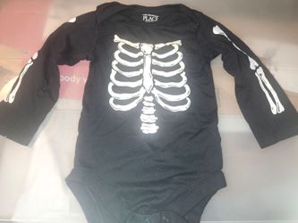 The Children's Place Baby Boy Skeleton Bodysuit Size 12-18 months