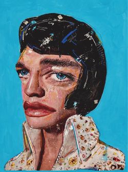 Massive Original Elvis Presley Painting