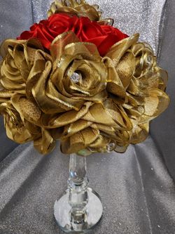 Bouquet of makeshift flowers