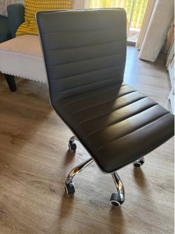 Dark grey office chair