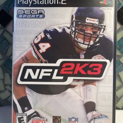 NFL 2K3 (Sony PlayStation 2, 2002) Used Complete PS2 Game