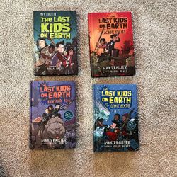 The Last Kids on Earth (Set of 4 Illustrated Hardcover Books by Max Brallier)