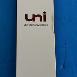 NEW Uni USB-C to DisplayPort Cable 4K 60Hz 6' Long - Android to Monitor Adapter