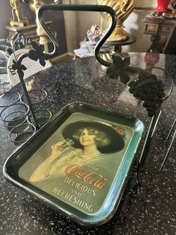 Coca Cola Vintage Tray W/ Holder
