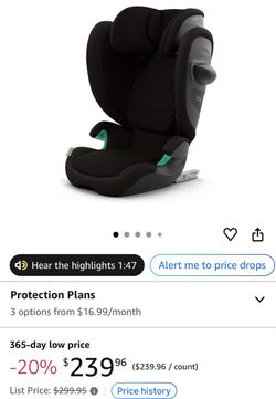 Cybex Gold Solution G2 Folding High-Back Booster Seat - Lightweight, Travel-Friendly, Rigid Latch Installation, Linear Side-Impact Protection, Height 