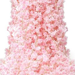 Cherry Blossom Flowers Garland Silk. Vines