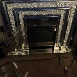 Beautiful Glass Fire Place /Heater (MIRROR)
