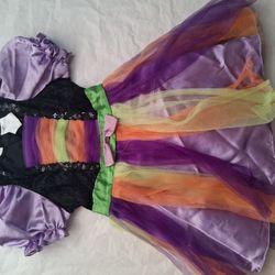 2-4 T Witch Dress Halloween Toddler Costume 