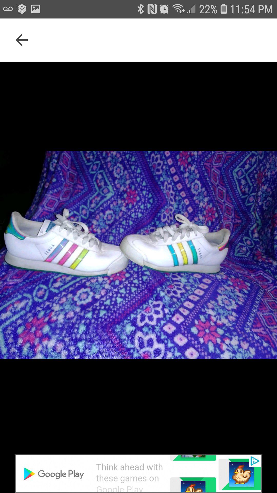 Girls Adidas sneakers size 5.5Y