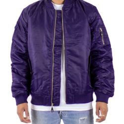 Shaka Wear Bomber Jacket Warm Purple Last One XL 