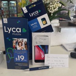 Apple iPhone 8 256gb - Unlocked -  Lyca Mobile Sim Card Included  