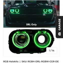 Challenger LED halo Lights With Demon Eyes