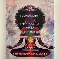 Afro Woman Wall Art