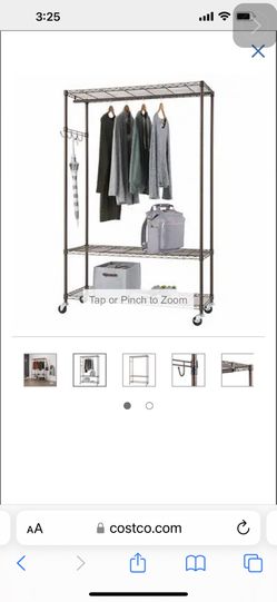 Trinity Bronze Rolling Garment Rack 48 W x 18 D x 75.5 H for Sale in Stockton CA OfferUp