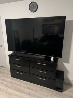 75 inch TCL tv with sound bar and sub