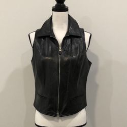 Ann Taylor Leather  Vest