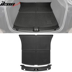 Fits 2026 Tesla Model Y Juniper 5 Seat TPE Rear Bumper Protector + Cargo Trunk Mat