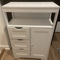 Cabinet With 3 Drawers And Shelf - New In Box