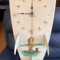 Winnie The Pooh Surfboard Clock