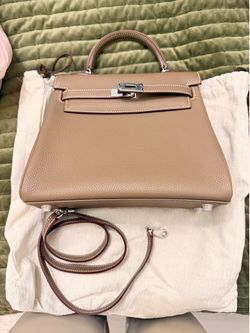 Hermes 25 Kelly Etoupe retourne
