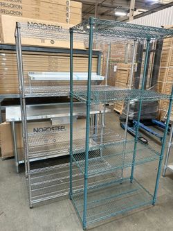 New Chrome metal wire shelves racks carts Heavy duty NSF Nordsteel 