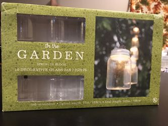 Decorative glass jar lights
