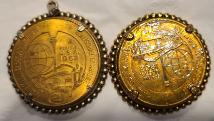 1962 Seattle Worlds Fair Medallions