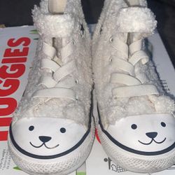 Toddler Girl Teddy Bear White Converse 