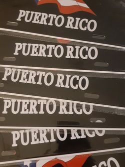 tablillas de bandera de puerto rico