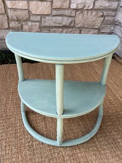 Robins egg blue side table