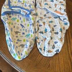 Baby Boy Velcro Swaddles