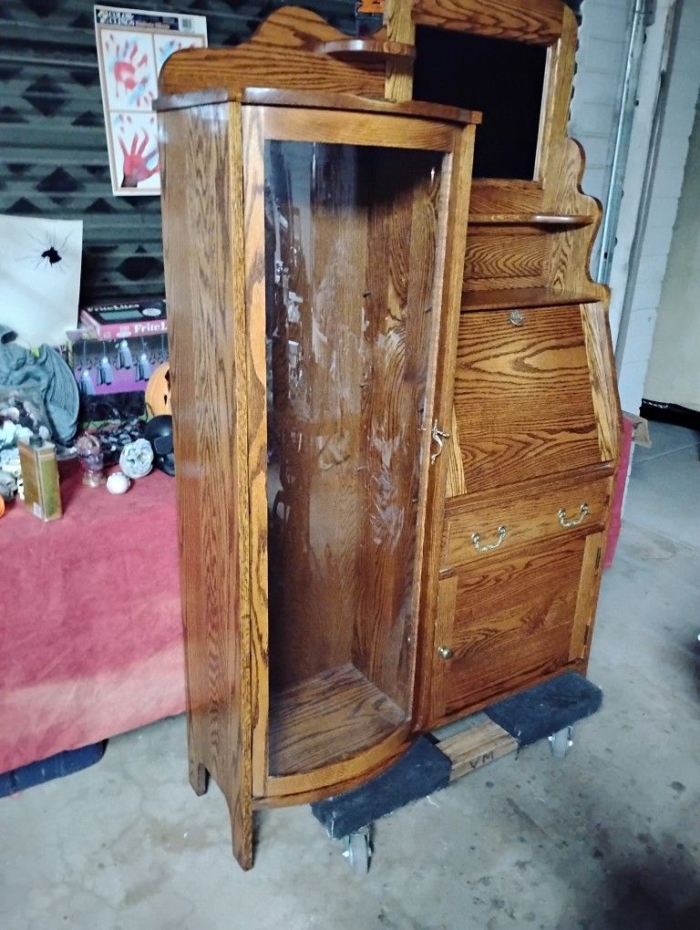 Antique Curio / Secretary Desk 