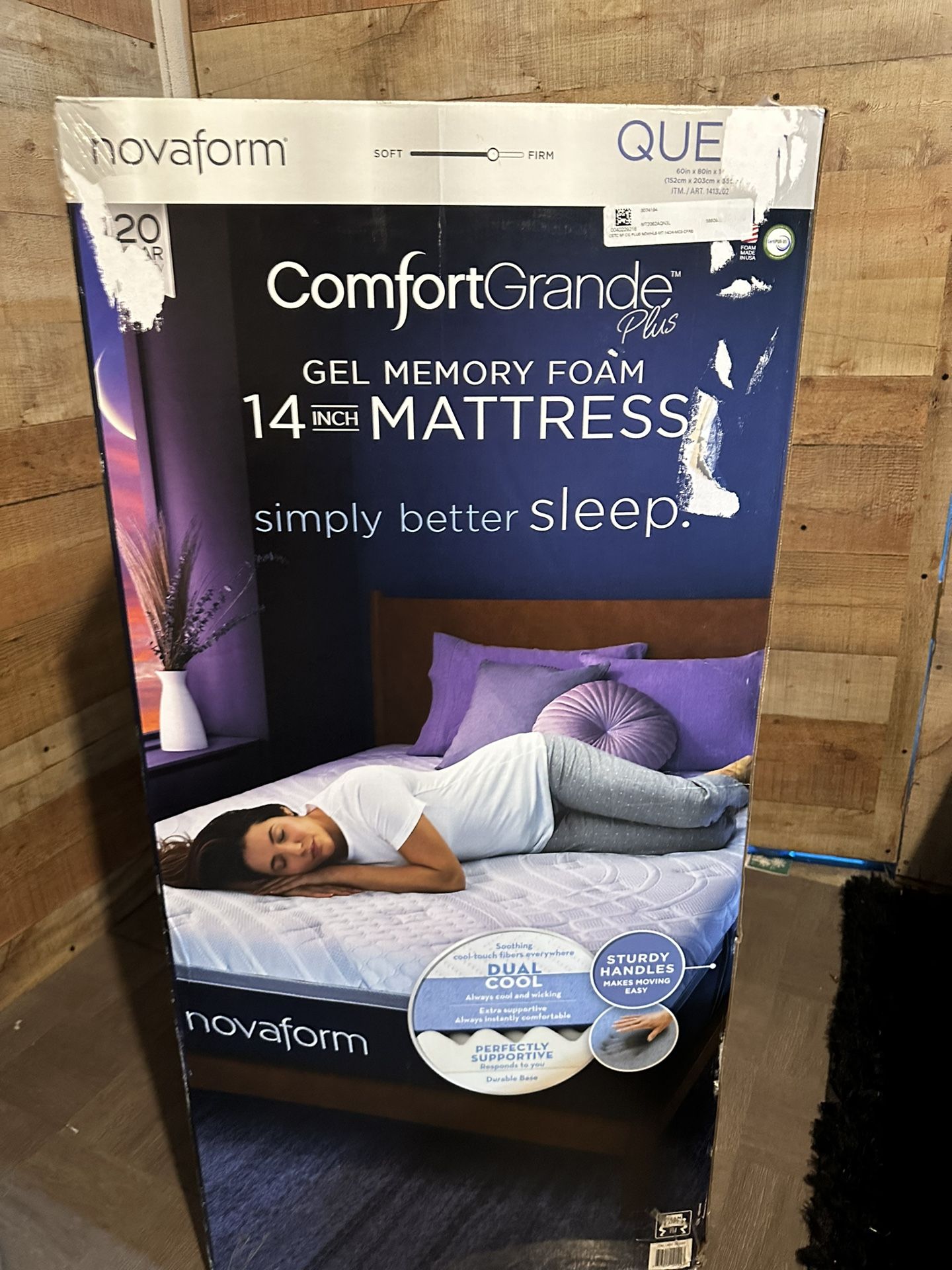 Novaform Queen Size gel Memory Foam Mattress