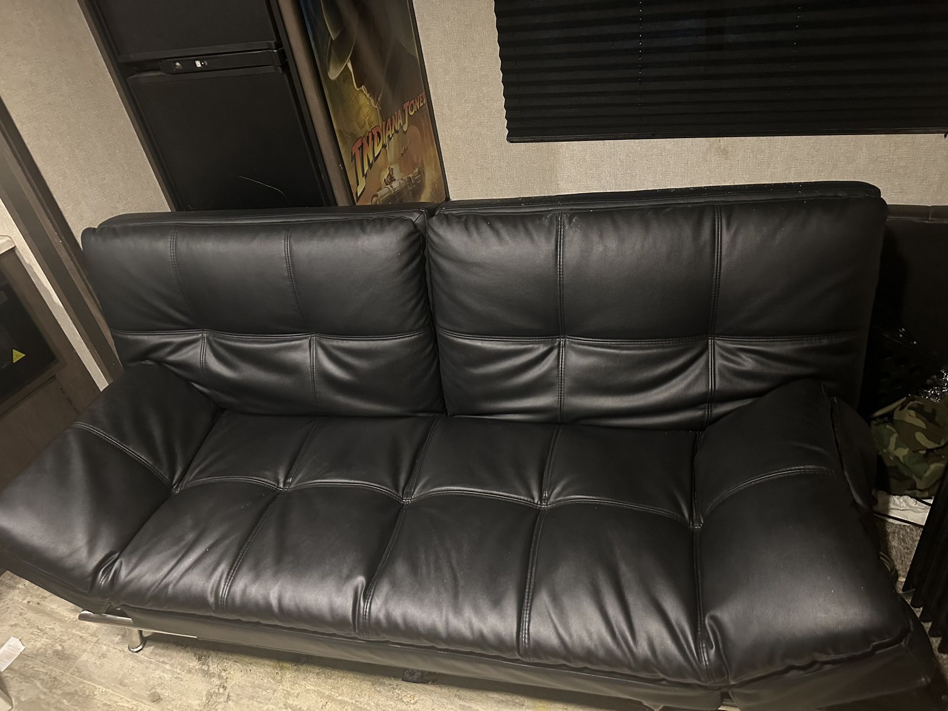 Leather Black Futon Cheap 