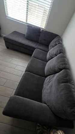 Dark Grey Sectionsl Couch / Sofa - Great Condition