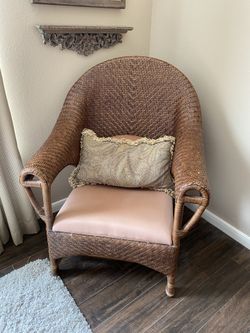 High End Wicker Accent Chair