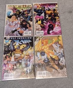 X Men Comic Book 4 Lot Issue Secret Invasion Wolverine Marvel Night Crawler Limited Series