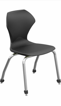 Apex Series Stack Chair with Chrome Frame 16”